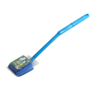 鱼缸刷子 长柄刷清洁刷工具擦除水藻清洁玻璃刷双面刷家用去青苔