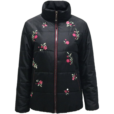 女装冬装新款黑色立领百搭棉服