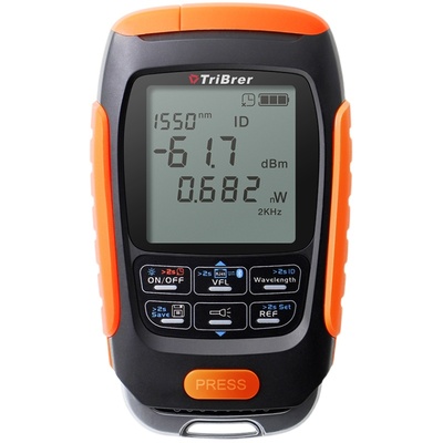 tribrer上海信测工光功率计红光一体机高精度三四合一红光纤笔迷你可充电光衰测试仪可充电小型光源光功率计
