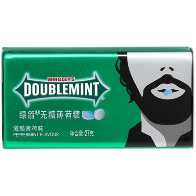 绿箭无糖薄荷味清新零食糖果