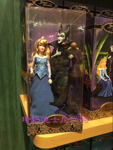 上海迪士尼正品 睡美人爱洛公主D23全球限量珍藏款人偶套装