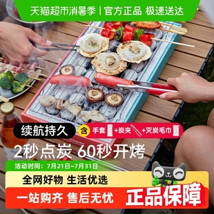 伯希和户外一次性烧烤炉子家用木炭烧烤架露营便携式 围炉煮茶碳烤