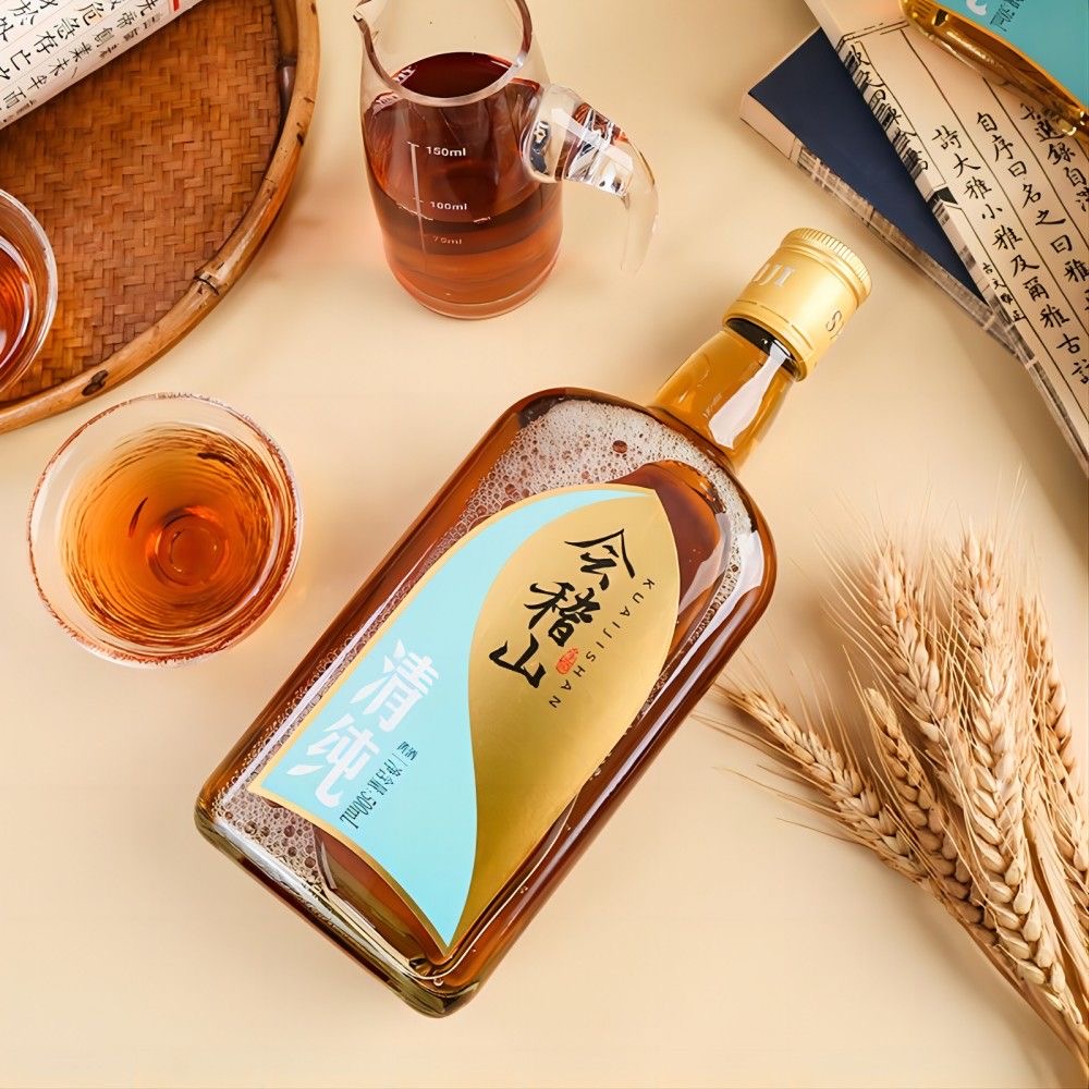 正宗会稽山绍兴酒花雕酒500mlx6无焦糖色黄酒整箱会稽山清纯黄酒