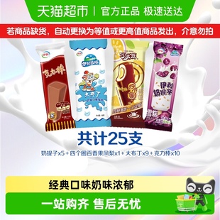 伊利冰淇淋组合巧乐兹冰工厂母品牌系列多种口味组合25支
