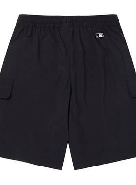 【自营】MLB美职棒男裤女裤黑色休闲裤梭织休闲裤短裤3ASMB1153