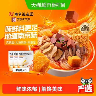 园南京鸭血粉丝汤经典特产小吃