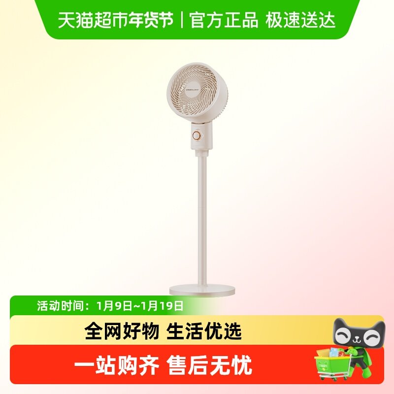 荣事达空气循环电风扇家用空调伴侣电风扇轻音节能台立两用落地扇