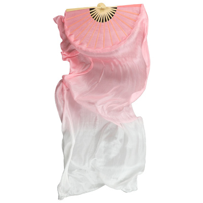 长绸扇真丝扇舞蹈渐变色扇子