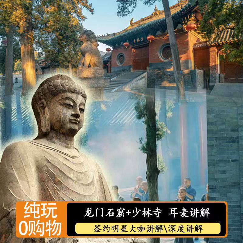 洛阳/郑州 龙门石窟少林寺一日游8人精品小团市区上门接送免预约