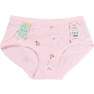 爱念包邮女童三角内裤棉质A类健康卡通透气M-5XL棉短裤小免子宝贝