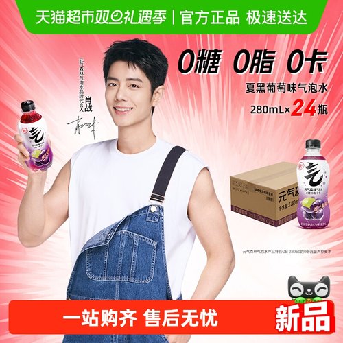 元气森林夏黑葡萄味气泡水