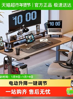 乐歌E2/E2S电动升降桌坐站交替小户型经济款办公桌电脑桌书桌升降