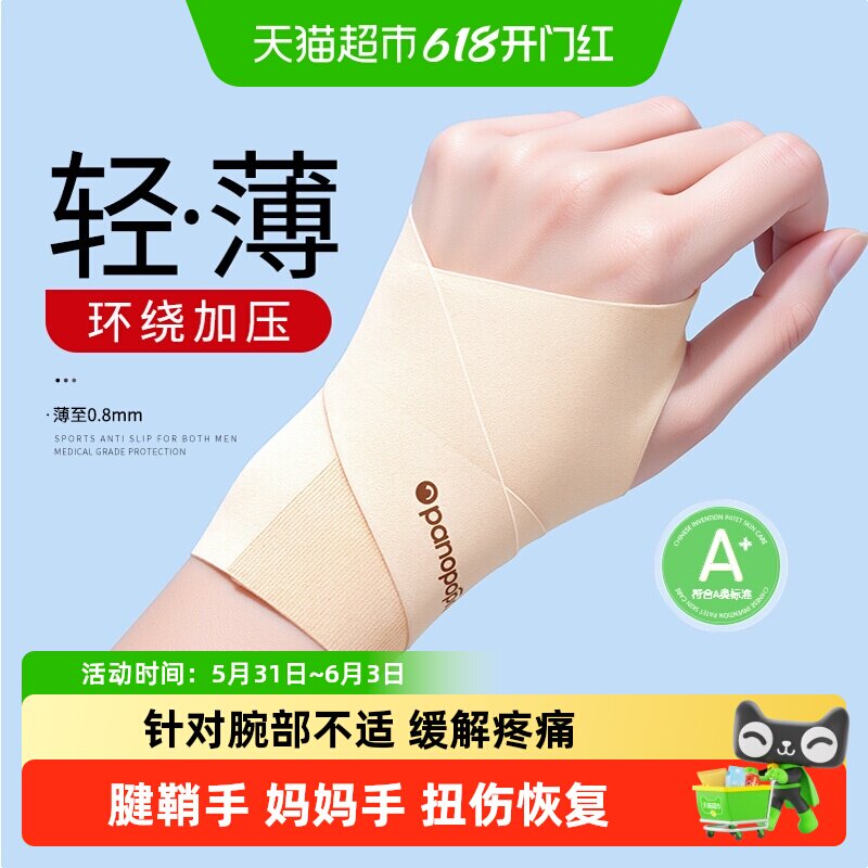 医用护腕手腕劳损腱鞘炎运动扭伤妈妈手健身羽毛球专用护套男女薄