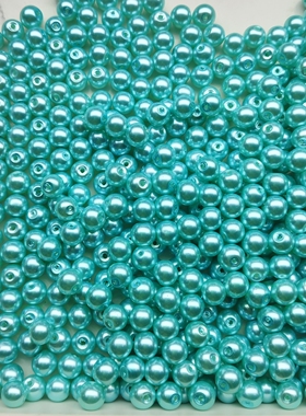 L1014 8mm玻璃珍珠半斤约370颗
