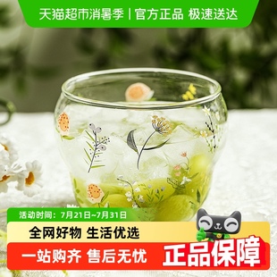 包邮 摩登主妇小枝荨家用水杯玻璃杯女耐高温燕麦牛奶杯早餐咖啡杯