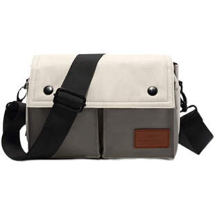 NX-DOUGHNUT版甜甜圈斜挎包单肩手提韩版帆布拼接户外运动潮腰包