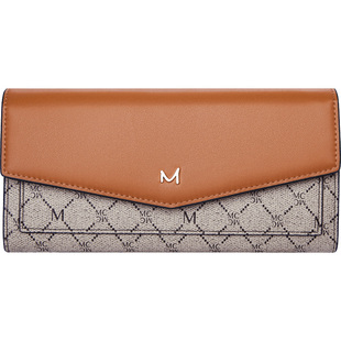 稻草人2025新款女士长款钱包时尚真皮学生韩版真牛皮简约皮夹超薄