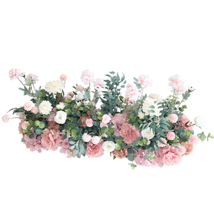 新款仿真路引大花排 挑高地排花艺商场橱窗装饰 婚礼迎宾路引花