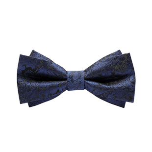 藏青色领结男士结婚婚礼新郎伴郎伴手礼个性时尚英伦风商务蝴蝶结