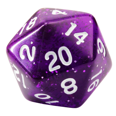 紫红星空dnd亚克力rpg克苏鲁色子