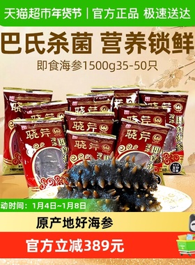 晓芹即食海参大连海参1500g35-50只（300g*5袋）海鲜水产