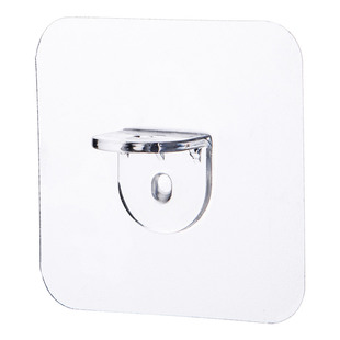 居家家免打孔层拖无痕粘贴橱柜层板支架托架免钉直角隔板固定配件