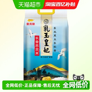 金龙鱼乳玉皇妃长香思贡米5kg 香糯入魂 1袋东北大米