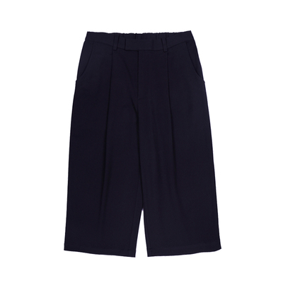 黑色西装裤西装八分休闲裤宽松