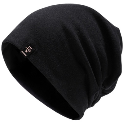 全棉韩版黑色男士包头帽