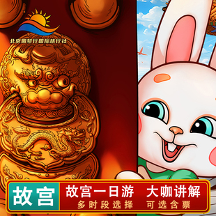 特级讲师 北京故宫+珍宝馆4h小时金牌导游故宫讲解深度故宫导游