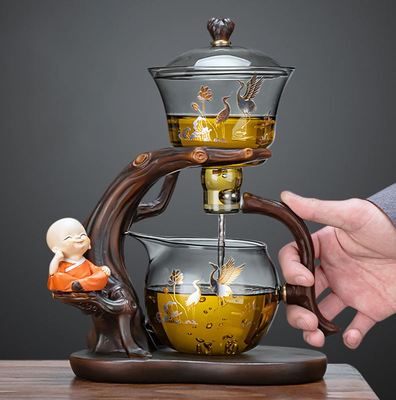 新款玻璃泡茶壶冲茶壶带过滤茶水分离茶漏一体耐高温茶壶泡茶家用