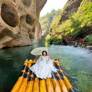 [九龙潭-大门票+观光车+水上竹筏+玻璃栈道]全包票