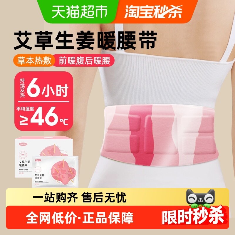 海氏海诺艾草生姜暖腰带5片/盒