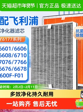 适配飞利浦空气净化器过滤网AC6601/06/08/76/78/6710滤芯FY6177