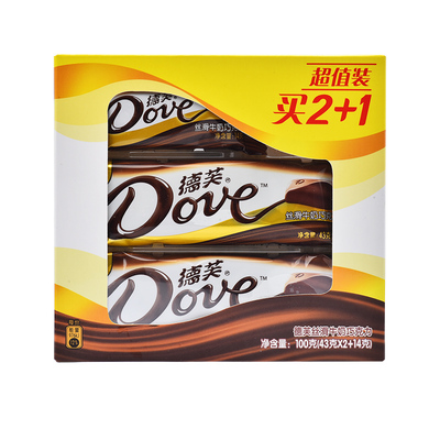 德芙牛奶巧克力零食小吃