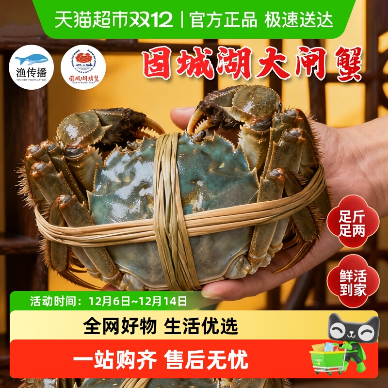 渔传播包活公母礼盒固城湖大闸蟹