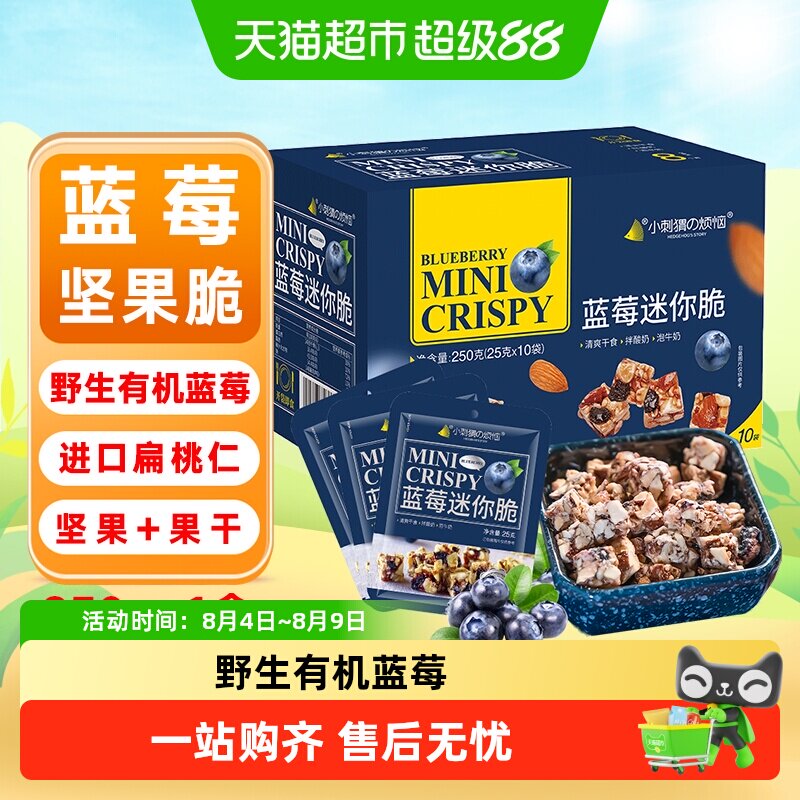 小刺猬の烦恼蓝莓迷你坚果脆每日坚果礼盒干果孕妇健康休闲小零食