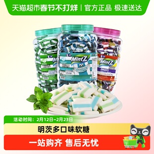 印尼进口mintz明茨薄荷软糖口气清新清凉口香糖零食糖果结婚喜糖