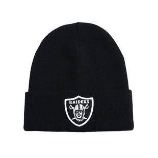 NFL Raiders奥克兰突袭者嘻哈街头Hiphop Oldschool针织线帽冷帽