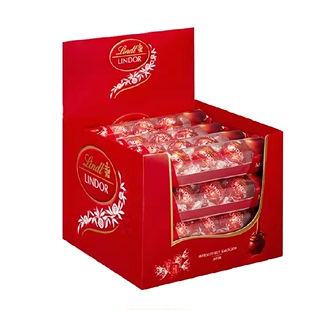 正品 行货 Lindt瑞士莲进口软心牛奶巧克力576g 1盒48粒随享装