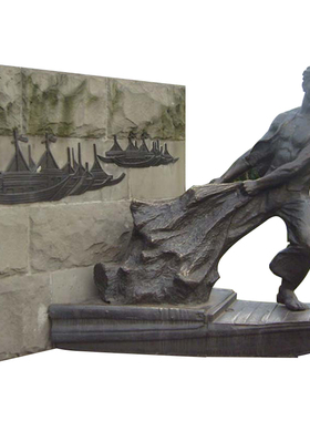 玻璃钢文化城市广场公园定制仿铜