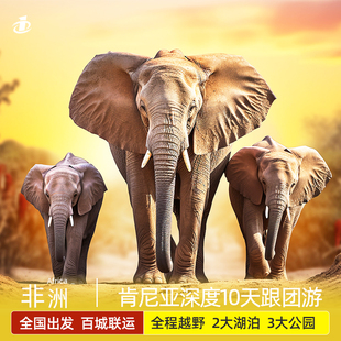 暑期肯尼亚动物迁徙全国出发非洲肯尼亚旅游两次马赛马拉特色酒店