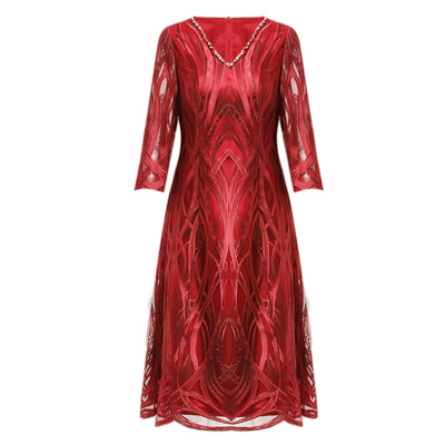 礼服喜婆婆婚宴修身中老年妈妈装