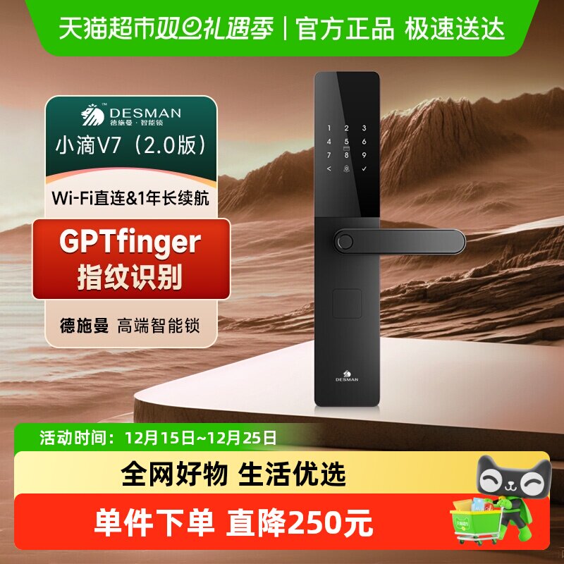 德施曼政府15%智能门锁