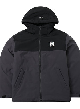 【自营】MLB美职棒羽绒服男女装连帽情侣款宽松鸭绒外套3ADJB0646