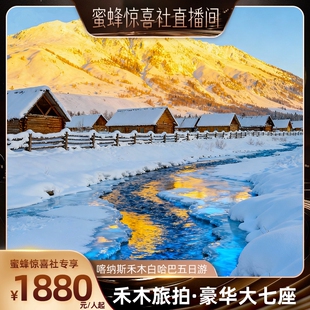 【蜜蜂惊喜社】冬季阿勒泰起止喀纳斯禾木白哈巴6人小团5日游