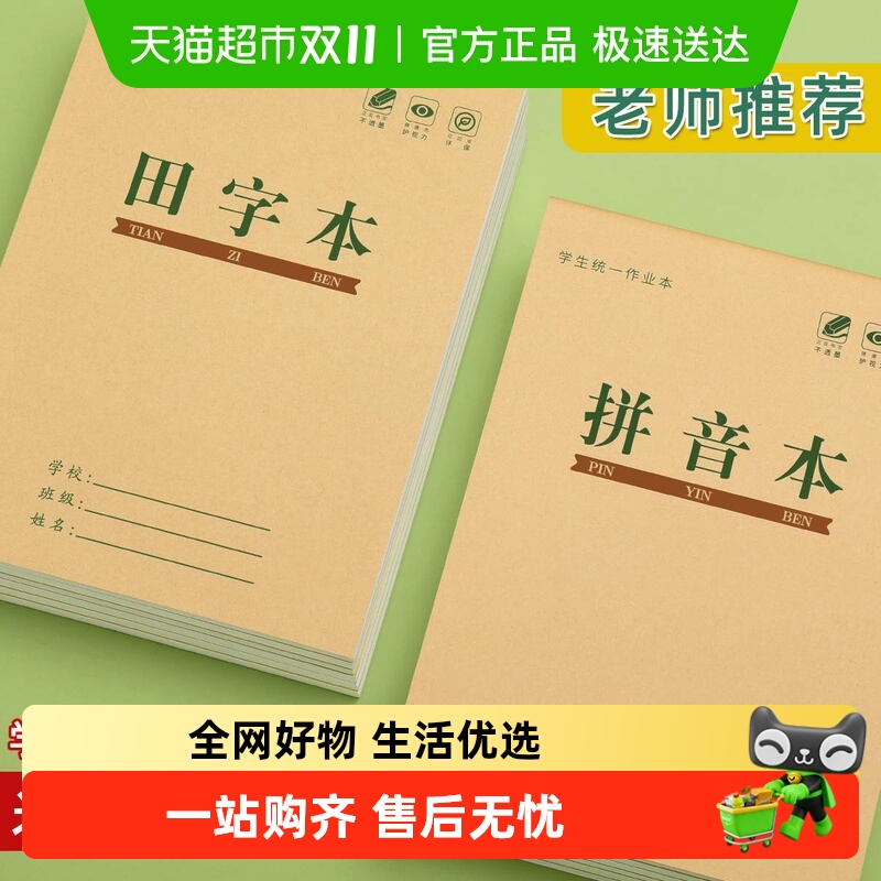 金枝叶拼音本幼儿园田字格练字本