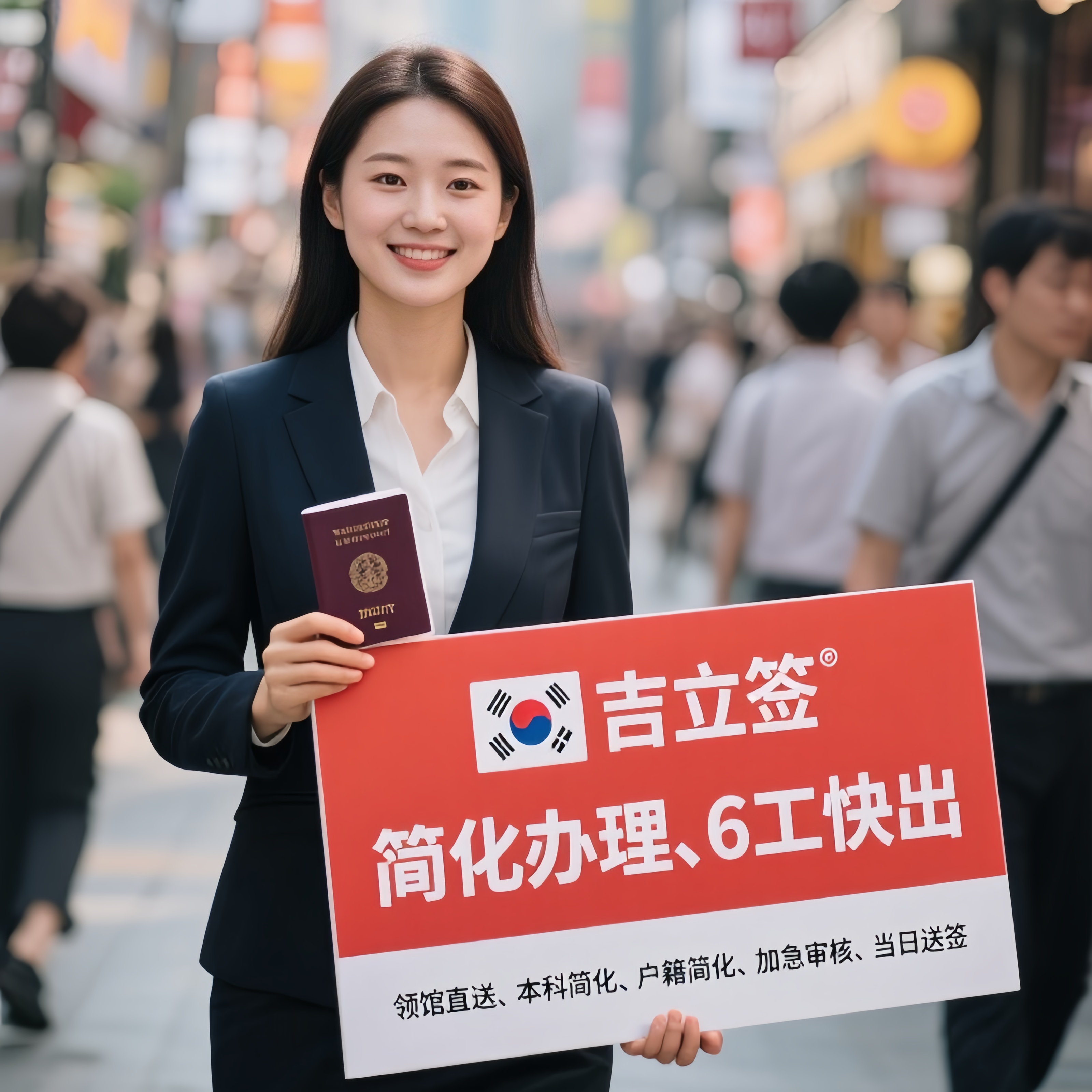 韩国·多次签证·武汉送签·韩国多次个人旅游商务追星本科d类学生签影星明星粉丝加急简化湖南湖北江西河南