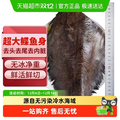 海仙部落鲽鱼身中段整条去头