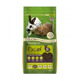 英国Burgess布格斯成兔粮薄荷高纤维成年兔粮食1.5公斤饲料26.4月